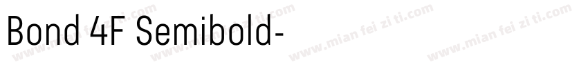 Bond 4F Semibold字体转换